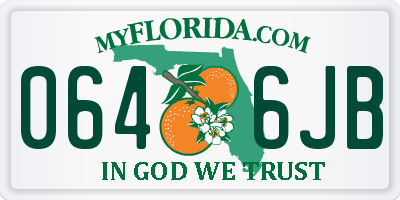 FL license plate 0646JB