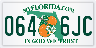 FL license plate 0646JC