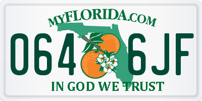 FL license plate 0646JF