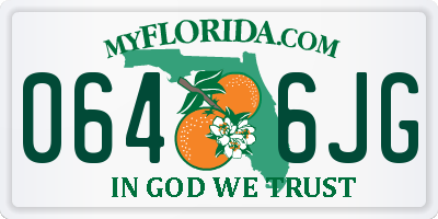 FL license plate 0646JG