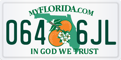 FL license plate 0646JL