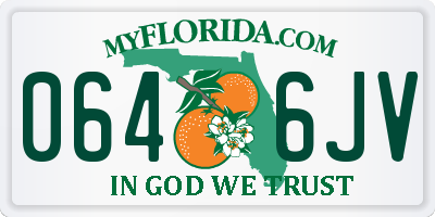 FL license plate 0646JV