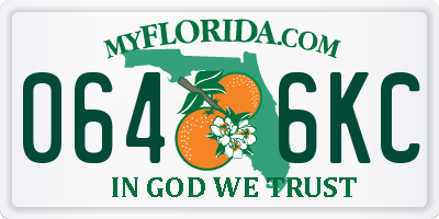FL license plate 0646KC
