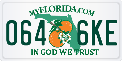 FL license plate 0646KE