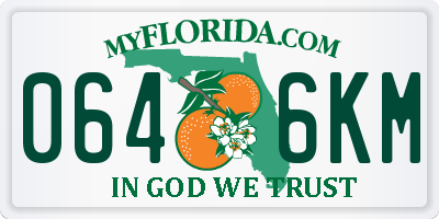 FL license plate 0646KM