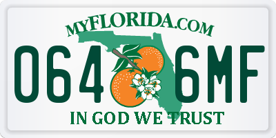 FL license plate 0646MF