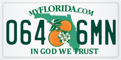 FL license plate 0646MN