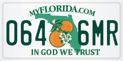 FL license plate 0646MR
