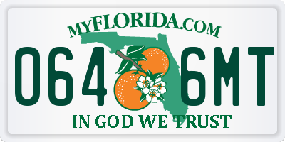 FL license plate 0646MT