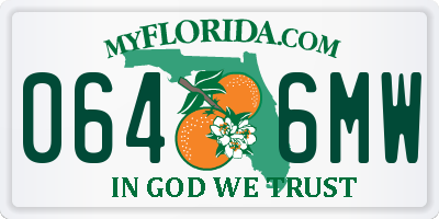 FL license plate 0646MW