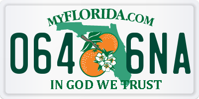 FL license plate 0646NA