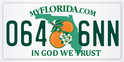FL license plate 0646NN