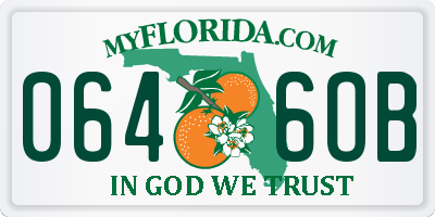 FL license plate 0646OB