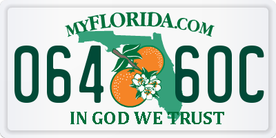 FL license plate 0646OC