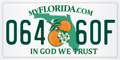 FL license plate 0646OF
