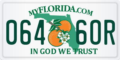 FL license plate 0646OR