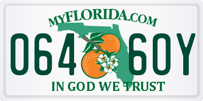 FL license plate 0646OY