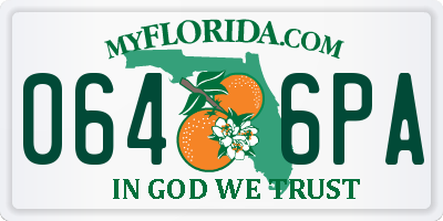 FL license plate 0646PA