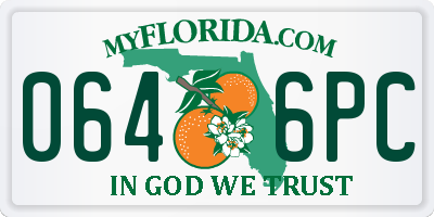 FL license plate 0646PC