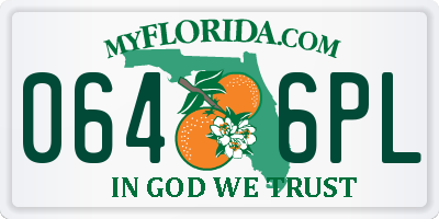 FL license plate 0646PL