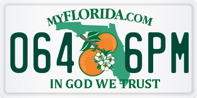 FL license plate 0646PM