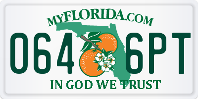FL license plate 0646PT