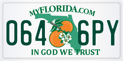 FL license plate 0646PY