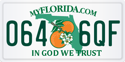 FL license plate 0646QF
