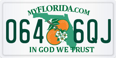 FL license plate 0646QJ