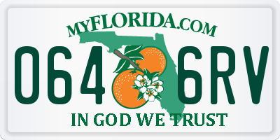 FL license plate 0646RV