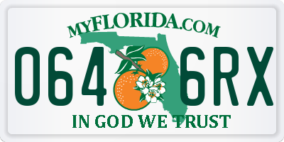 FL license plate 0646RX