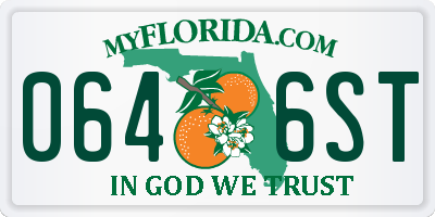 FL license plate 0646ST
