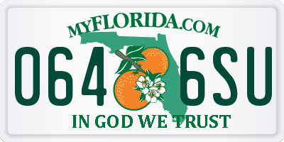 FL license plate 0646SU