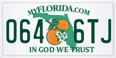 FL license plate 0646TJ