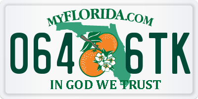 FL license plate 0646TK