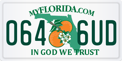 FL license plate 0646UD
