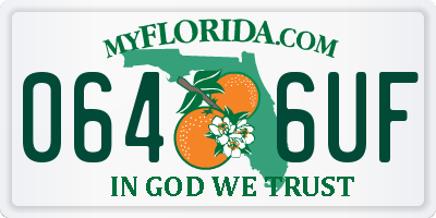 FL license plate 0646UF