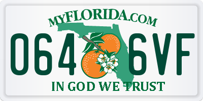 FL license plate 0646VF
