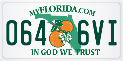 FL license plate 0646VI