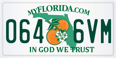 FL license plate 0646VM