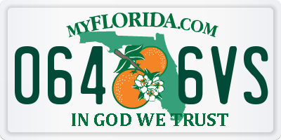 FL license plate 0646VS