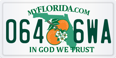FL license plate 0646WA
