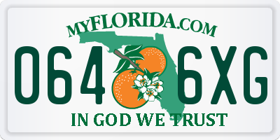 FL license plate 0646XG