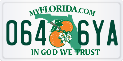 FL license plate 0646YA