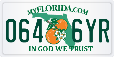 FL license plate 0646YR