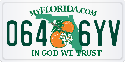 FL license plate 0646YV