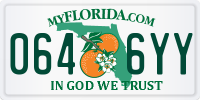 FL license plate 0646YY
