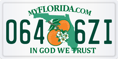 FL license plate 0646ZI