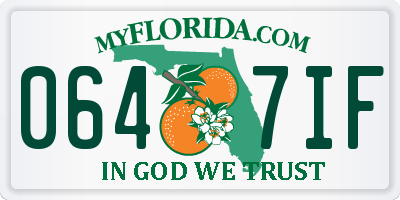 FL license plate 0647IF