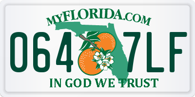 FL license plate 0647LF